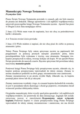 Drugi List Jana. Biblia Hosanna. Przekład dosłowny z komentarzem.