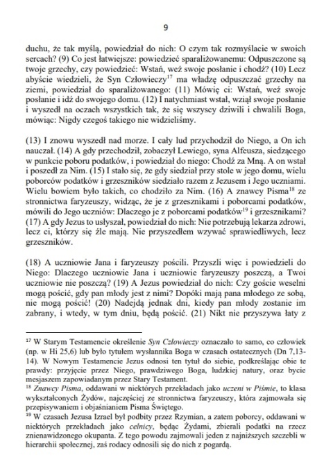 Ewangelia według Marka. Biblia Hosanna. Przekład dosłowny z komentarzem